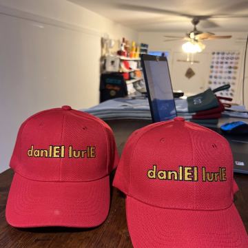Custom caps with name design