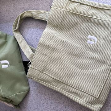 Embroidered tote bags