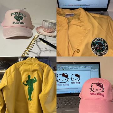 Pickleball, Casa Borinquena, and Hello Kitty designs