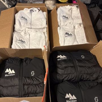 Meridian logo jackets