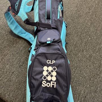 SoFi logo golf bag