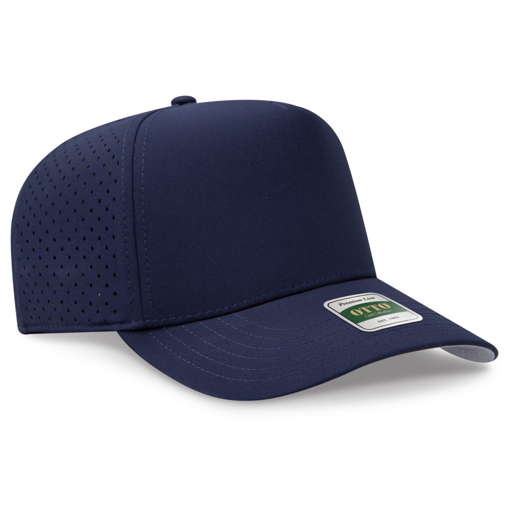 COMFY FIT® Club Collection 5 Panel Mid Profile Perforated Cap – Polyester Twill (116)