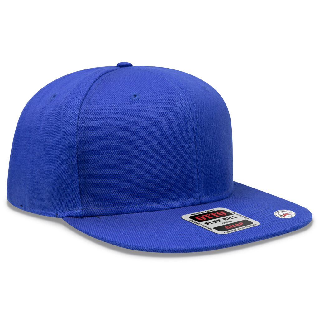 Snapback 6 Panel Pro Style Snapback Hat – Wool Blend (148-1267)