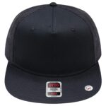 Snapback 5 Panel Pro Style Mesh Back Trucker Snapback Hat – Cotton Twill (154-1124)