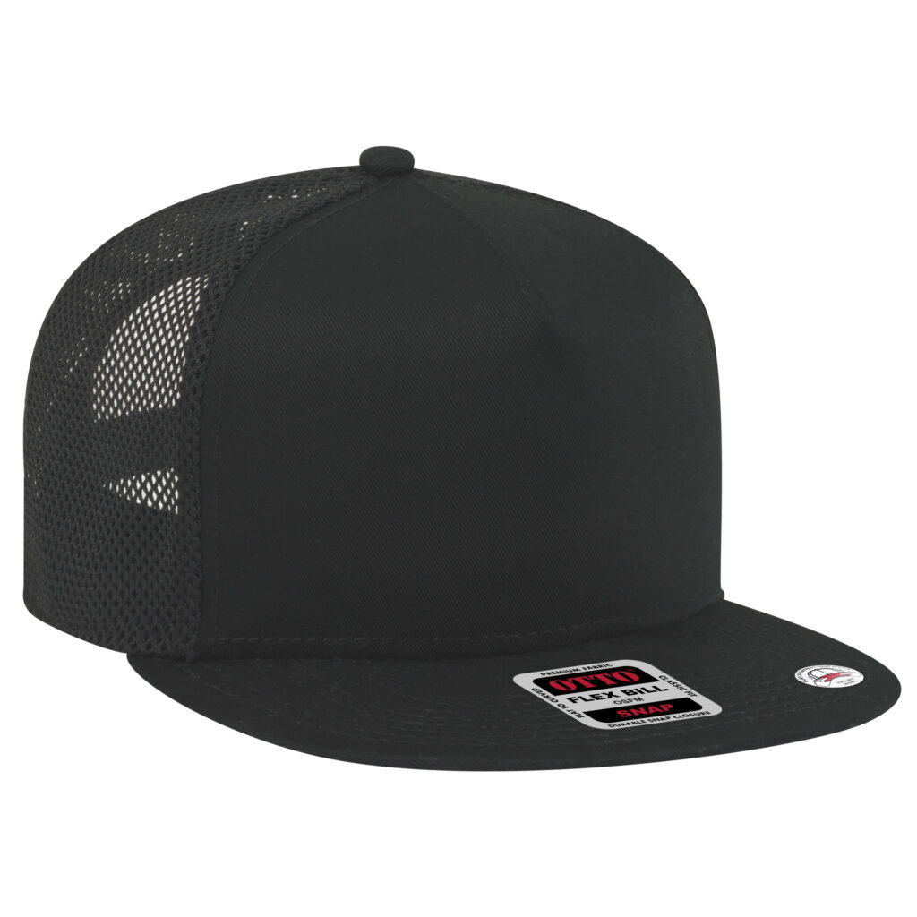 Snapback 5 Panel Pro Style Mesh Back Trucker Snapback Hat – Superior Cotton Twill (164-1209)