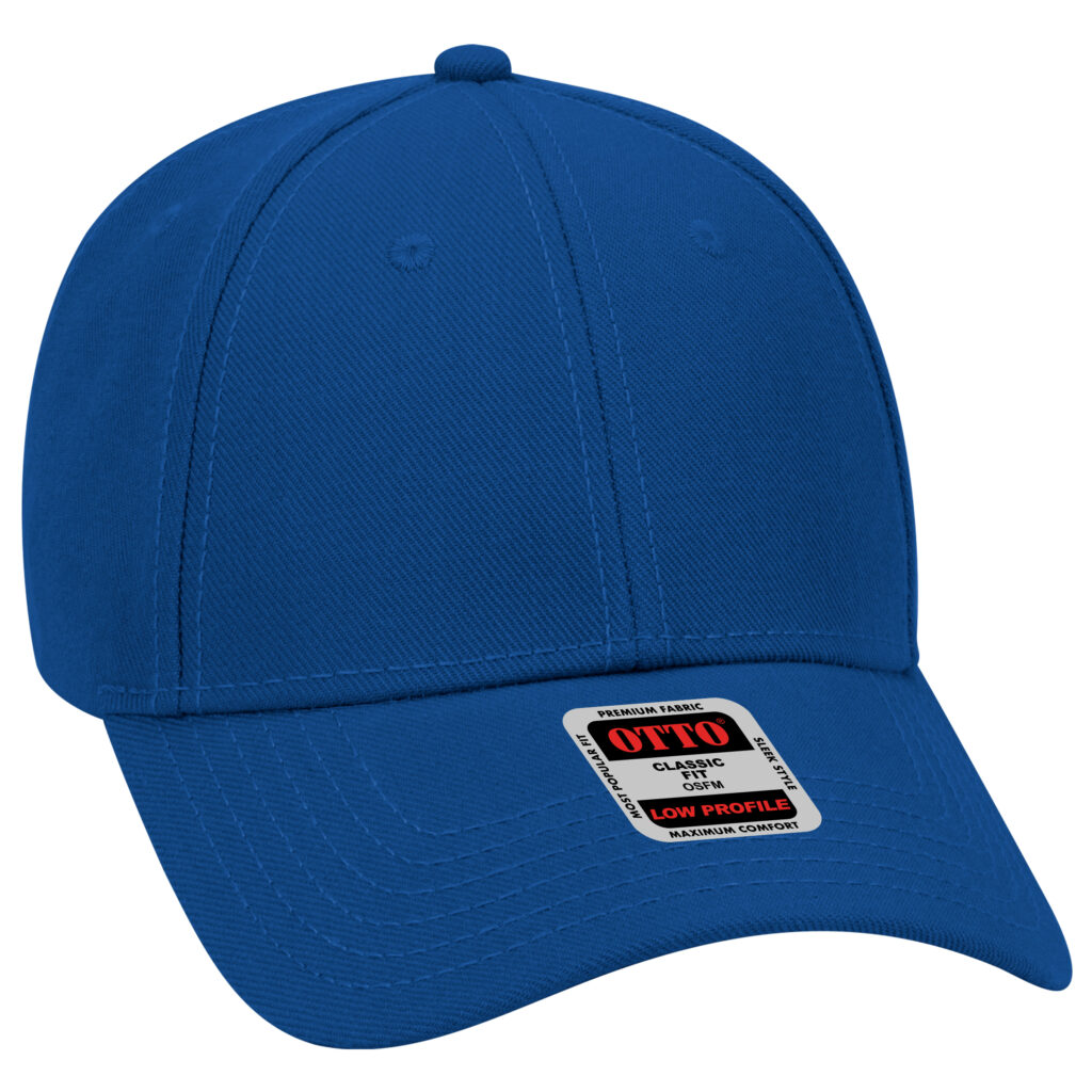 6 Panel Low Profile Baseball Cap – Wool Blend (19-304)