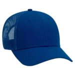 6 Panel Low Profile Mesh Back Trucker Hat – Cotton Twill (83-1273)