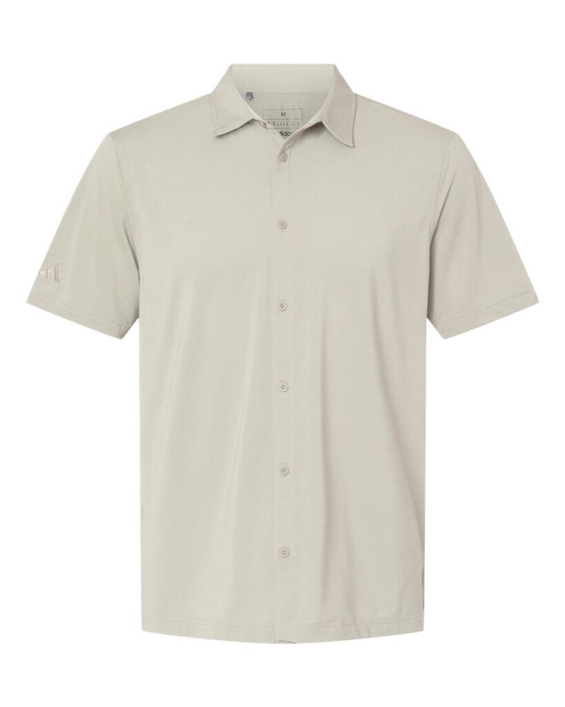 Adidas Men’s Full Button Down Short Sleeve Shirt – A595