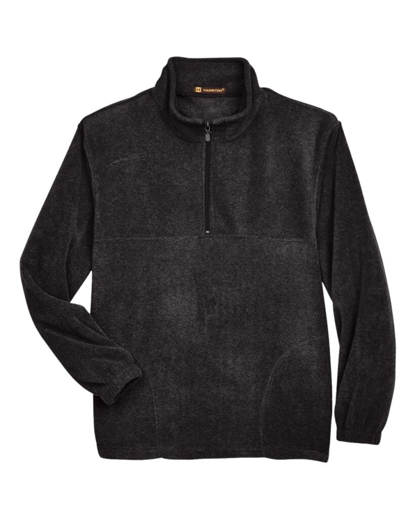 Harriton Men’s Fleece Quarter-Zip Pullover – M980