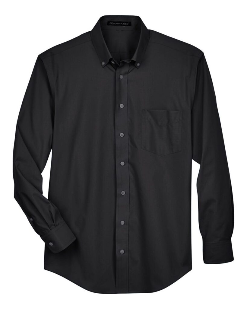Devon & Jones Men’s Crown Collection® Broadcloth Woven Dress Shirt – D620