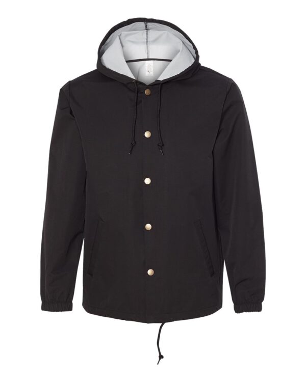 Independent Trading Co. Men's Water-Resistant Hooded Windbreaker - EXP95NB