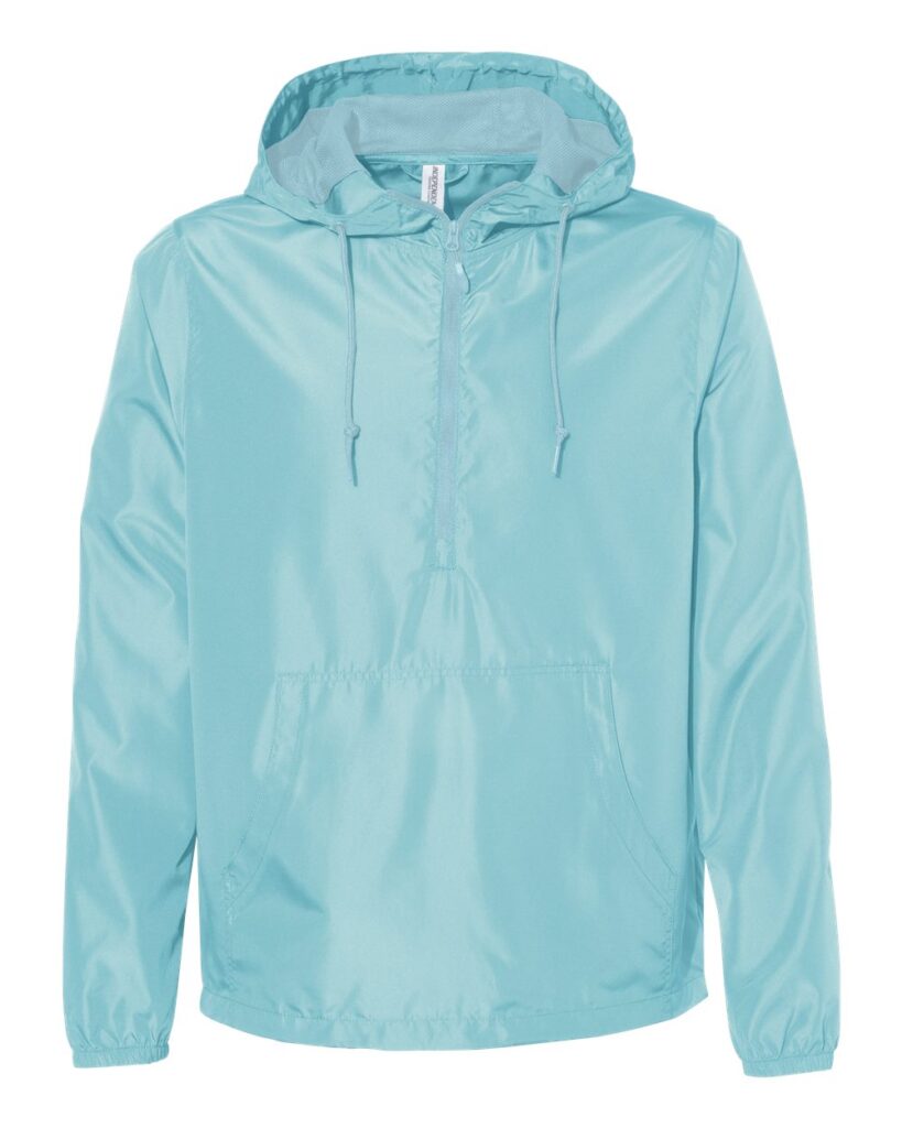 Independent Trading Co. Unisex Lightweight Quarter-Zip Windbreaker Pullover Jacket – EXP54LWP